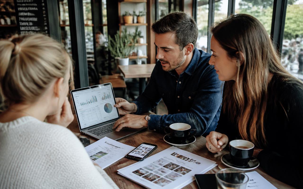 Social Media Marketing example — Reviewing campaign performance with a client